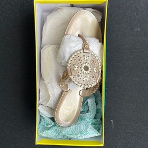 Gold jelly Jack Rogers